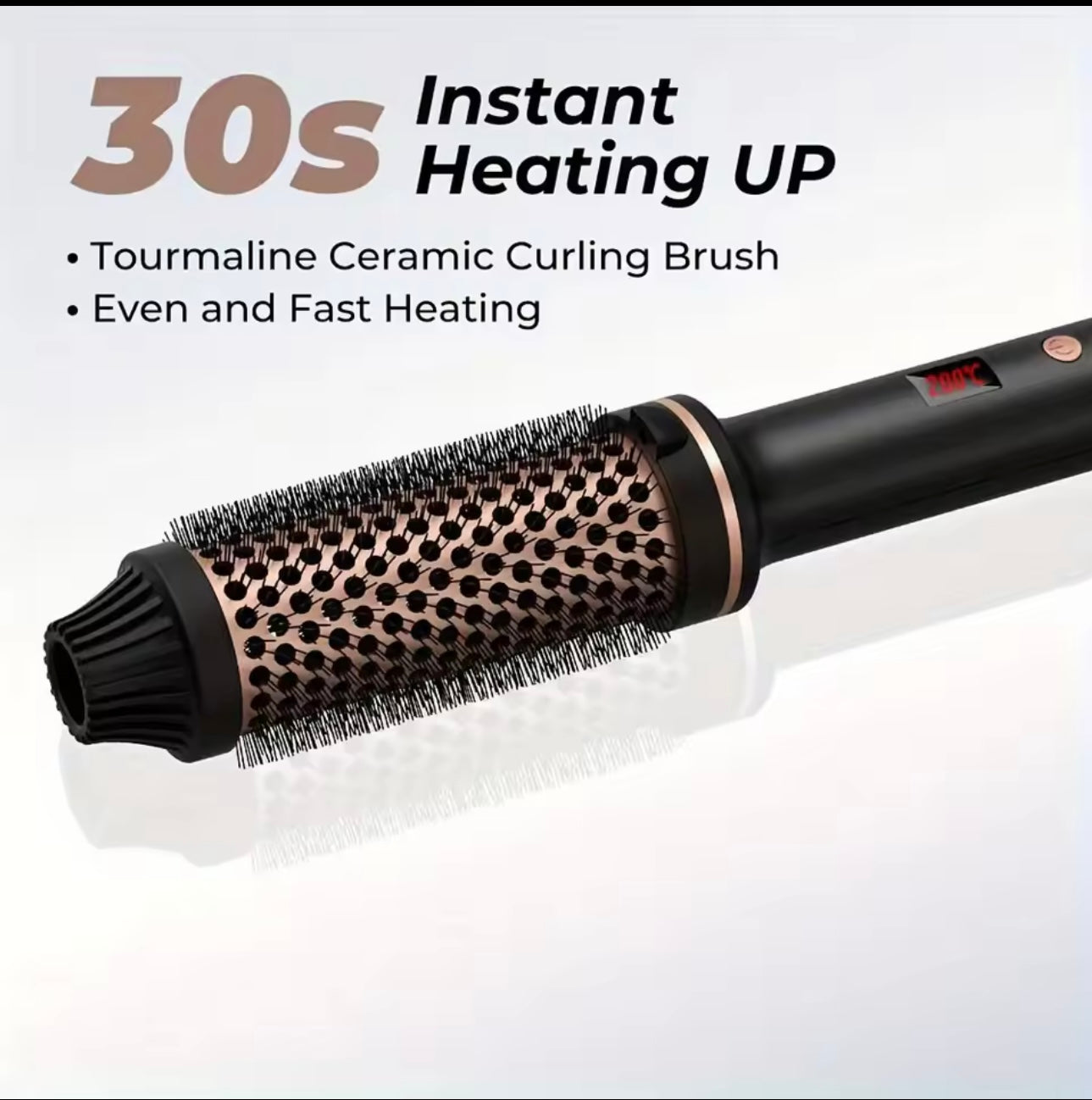 Brosse à cheveux électrique, lisseur, peigne chaud, fer à friser professionnel, brosse thermique chauffante Anti-brûlure